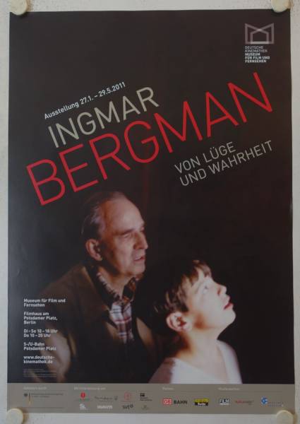 Ingmar Bergman - Von Lüge und Wahrheit originales deutsches Ausstellungsplakat